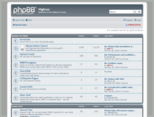Tablet Screenshot of forums.highrez.co.uk
